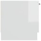 vidaXL Mueble de TV madera contrachapada blanco brillo 102x35x36,5 cm vidaXL Mueble de TV madera contrachapada blanco brillo 102x35x36,5 cm