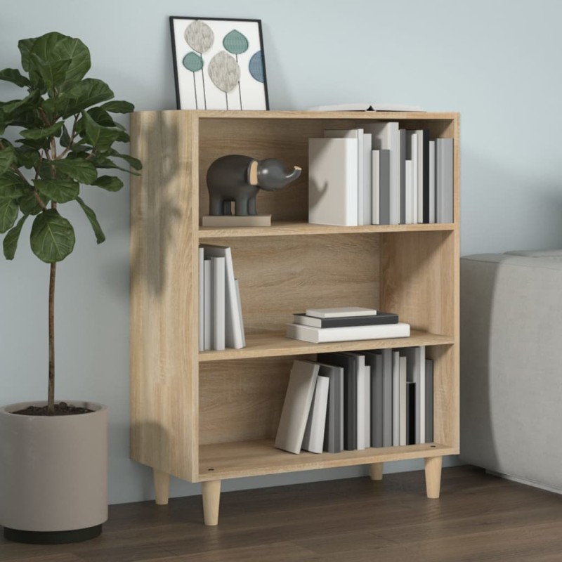 vidaXL Aparador de madera contrachapada roble Sonoma 69,5x32,5x90 cm vidaXL Aparador de madera contrachapada roble Sonoma 69,5x32,5x90 cm