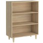 vidaXL Aparador de madera contrachapada roble Sonoma 69,5x32,5x90 cm vidaXL Aparador de madera contrachapada roble Sonoma 69,5x32,5x90 cm