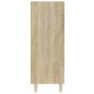 vidaXL Aparador de madera contrachapada roble Sonoma 69,5x32,5x90 cm vidaXL Aparador de madera contrachapada roble Sonoma 69,5x32,5x90 cm
