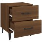 vidaXL Mesita de noche 2 unidades roble marrón 40x35x47,5 cm vidaXL Mesita de noche 2 unidades roble marrón 40x35x47,5 cm