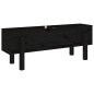 vidaXL Arriate elevado de jardín madera maciza pino negro 101x30x38 cm vidaXL Arriate elevado de jardín madera maciza pino negro 101x30x38 cm