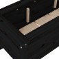 vidaXL Arriate elevado de jardín madera de pino negro 199,5x40x39 cm vidaXL Arriate elevado de jardín madera de pino negro 199,5x40x39 cm