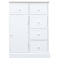 vidaXL Aparador con 10 cajones madera blanco 113x30x79 cm vidaXL Aparador con 10 cajones madera blanco 113x30x79 cm