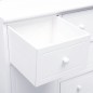 vidaXL Aparador con 10 cajones madera blanco 113x30x79 cm vidaXL Aparador con 10 cajones madera blanco 113x30x79 cm