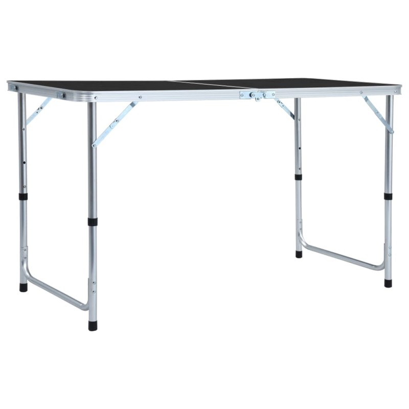 vidaXL Mesa de camping plegable de aluminio gris 120x60 cm vidaXL Mesa de camping plegable de aluminio gris 120x60 cm