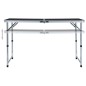 vidaXL Mesa de camping plegable de aluminio gris 120x60 cm vidaXL Mesa de camping plegable de aluminio gris 120x60 cm