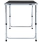 vidaXL Mesa de camping plegable de aluminio gris 120x60 cm vidaXL Mesa de camping plegable de aluminio gris 120x60 cm