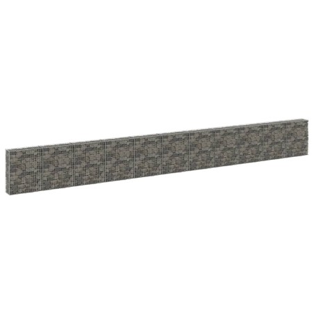 vidaXL Muro de gaviones con cubiertas acero galvanizado 900x30x100 cm