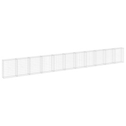 vidaXL Muro de gaviones con cubiertas acero galvanizado 900x30x100 cm