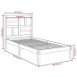 vidaXL Estructura de cama madera maciza individual negra 75x190 cm vidaXL Estructura de cama madera maciza individual negra 75x190 cm