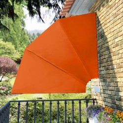 vidaXL Toldo lateral plegable de balcón color terracota 210x210 cm