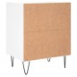 vidaXL Mesitas de noche 2 uds madera de ingeniería blanco 40x30x50 cm vidaXL Mesitas de noche 2 uds madera de ingeniería blanco 40x30x50 cm
