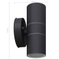 vidaXL Lámpara de exterior 2 uds acero ascendente/descendente vidaXL Lámpara de exterior 2 uds acero ascendente/descendente