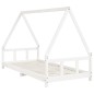 vidaXL Estructura de cama para niños madera de pino blanco 90x200 cm vidaXL Estructura de cama para niños madera de pino blanco 90x200 cm