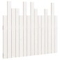vidaXL Cabecero de cama pared madera maciza pino blanco 95,5x3x80 cm