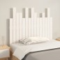 vidaXL Cabecero de cama pared madera maciza pino blanco 95,5x3x80 cm