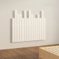 vidaXL Cabecero de cama pared madera maciza pino blanco 95,5x3x80 cm