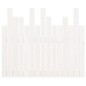 vidaXL Cabecero de cama pared madera maciza pino blanco 95,5x3x80 cm