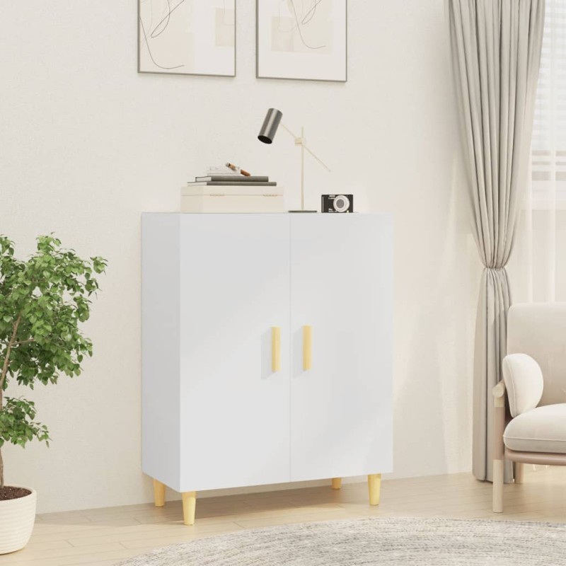 vidaXL Aparador de madera contrachapada blanco 70x34x90 cm vidaXL Aparador de madera contrachapada blanco 70x34x90 cm