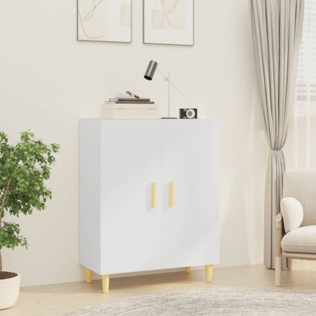 vidaXL Aparador de madera contrachapada blanco 70x34x90 cm