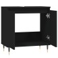 vidaXL Armario de baño madera de ingeniería negro 58x33x60 cm