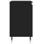 vidaXL Armario de baño madera de ingeniería negro 58x33x60 cm