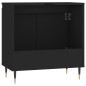 vidaXL Armario de baño madera de ingeniería negro 58x33x60 cm