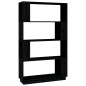 vidaXL Estantería/divisor de espacios madera pino negro 80x25x132 cm vidaXL Estantería/divisor de espacios madera pino negro 80x25x132 cm