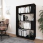 vidaXL Estantería/divisor de espacios madera pino negro 80x25x132 cm vidaXL Estantería/divisor de espacios madera pino negro 80x25x132 cm