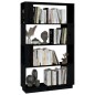vidaXL Estantería/divisor de espacios madera pino negro 80x25x132 cm vidaXL Estantería/divisor de espacios madera pino negro 80x25x132 cm