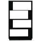 vidaXL Estantería/divisor de espacios madera pino negro 80x25x132 cm vidaXL Estantería/divisor de espacios madera pino negro 80x25x132 cm
