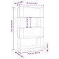 vidaXL Estantería/divisor de espacios madera pino negro 80x25x132 cm vidaXL Estantería/divisor de espacios madera pino negro 80x25x132 cm
