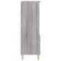 vidaXL Aparador alto madera contrachapada gris Sonoma 40x36x110 cm
