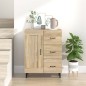 vidaXL Aparador de madera contrachapada roble Sonoma 69,5x34x90 cm vidaXL Aparador de madera contrachapada roble Sonoma 69,5x34x90 cm