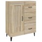 vidaXL Aparador de madera contrachapada roble Sonoma 69,5x34x90 cm vidaXL Aparador de madera contrachapada roble Sonoma 69,5x34x90 cm
