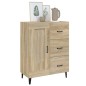 vidaXL Aparador de madera contrachapada roble Sonoma 69,5x34x90 cm vidaXL Aparador de madera contrachapada roble Sonoma 69,5x34x90 cm