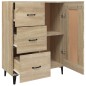 vidaXL Aparador de madera contrachapada roble Sonoma 69,5x34x90 cm vidaXL Aparador de madera contrachapada roble Sonoma 69,5x34x90 cm