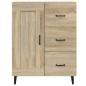 vidaXL Aparador de madera contrachapada roble Sonoma 69,5x34x90 cm vidaXL Aparador de madera contrachapada roble Sonoma 69,5x34x90 cm