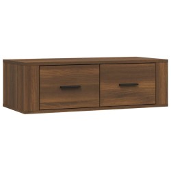 vidaXL Mueble TV colgante madera contrachapada roble marrón 80x36x25cm