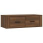 vidaXL Mueble TV colgante madera contrachapada roble marrón 80x36x25cm