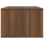 vidaXL Mueble TV colgante madera contrachapada roble marrón 80x36x25cm