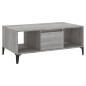 vidaXL Mesa de centro madera contrachapada gris Sonoma 90x50x36,5 cm vidaXL Mesa de centro madera contrachapada gris Sonoma 90x50x36,5 cm