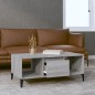 vidaXL Mesa de centro madera contrachapada gris Sonoma 90x50x36,5 cm vidaXL Mesa de centro madera contrachapada gris Sonoma 90x50x36,5 cm