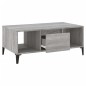 vidaXL Mesa de centro madera contrachapada gris Sonoma 90x50x36,5 cm vidaXL Mesa de centro madera contrachapada gris Sonoma 90x50x36,5 cm