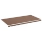 vidaXL Tela de repuesto para toldo marrón 6x3 m vidaXL Tela de repuesto para toldo marrón 6x3 m