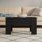 vidaXL Mesa de centro madera contrachapada negra 79x49x41 cm vidaXL Mesa de centro madera contrachapada negra 79x49x41 cm