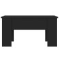 vidaXL Mesa de centro madera contrachapada negra 79x49x41 cm vidaXL Mesa de centro madera contrachapada negra 79x49x41 cm