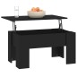 vidaXL Mesa de centro madera contrachapada negra 79x49x41 cm vidaXL Mesa de centro madera contrachapada negra 79x49x41 cm