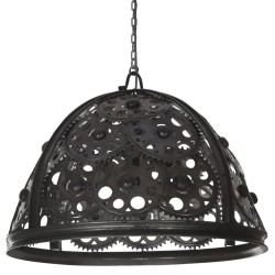 vidaXL Lámpara de techo industrial diseño de rueda dentada 65 cm E27